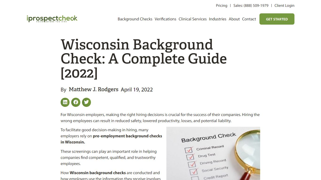 Wisconsin Background Check: A Complete Guide [2022] - iprospectcheck